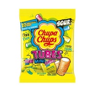 Chupa Chups (จูปา จุ๊ปส์) Bites Tubes Sour เยลลี่ ผลไม้รวม รสเปรี้ยว ขนาด 90 กรัม