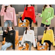 [TSHIRTWOMEN]Baju T Shirt Perempuan Lengan Panjang    Women  Wanita Muslimah Murah korean style Long Sleeve