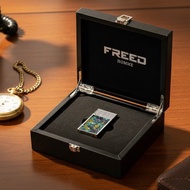 【FREED】彩虹貝殼時尚煤油打火機 - 流光彩貝(銀色) 客製刻字