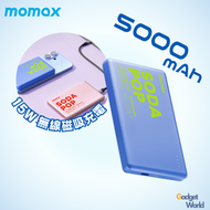 MOMAX - 5000mAh 磁吸無線吸流動電源 1-Power Pass (藍色) - IP135AB