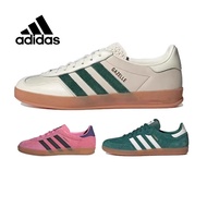 Original Adidas Training Shoes Gazelle Pink Retro Casual Men's Shoes Board Shoes sneakers