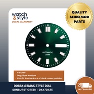 D0884 62mas Style Dial - Sunsburst Green - Day/Date