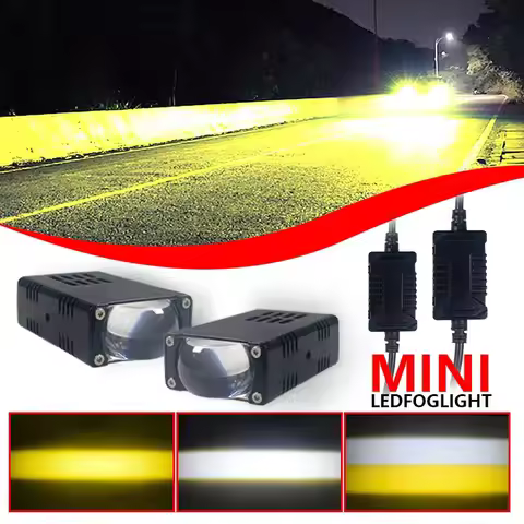 Led Headlight Bumper Fog Lamps Projector Lens Work Light Mini Driving Light Auxiliary Lights For Car