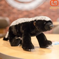 GLENES Badger Honey Toy, Stuffed Doll Lifelike Badger Mongoose Plush, Adorable Wild Animal Room Deco