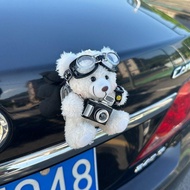 [Car Charm] Car Tail Charm Car Doll Doll Car Rear Compartment Decoration Car Bear Charm Locomotive D
