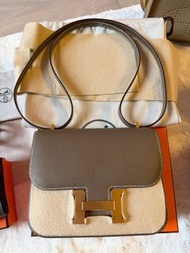 Hermes Mini Constance 19 大象灰GHW