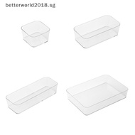 [Betterworld] Drawer Organizer Transparent Boxes For Storage Organizer Boxes Kitchen Drawer Storage Box Cosmetic Organizer Office Dividers Box [SG]