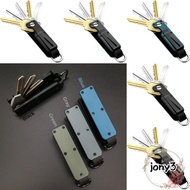 JONY Key Organizer, Modern with Screwdriver Keys Fob with Clip,  Metal Holds 2-6 Keys Multi-function