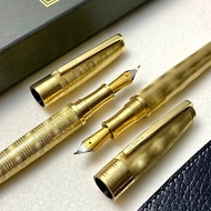 3952老山羊-X800 原味黃銅 閃耀雕刻系列 雙色書法鋼尖鋼筆