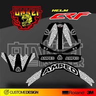 HONDA CRF HC5 HELMET DECAL STICKER