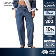 CALVIN KLEIN กางเกงยีนส์ผู้หญิง Mid-rise 90s Loose รุ่น 47F916G WWN-สีฟ้า