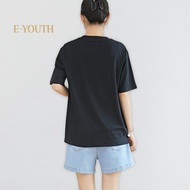 Eyouth 13100-1 Women's T-Shirt, Soft and Stretchy Cotton, Sizes M/L/XL in Various Colors