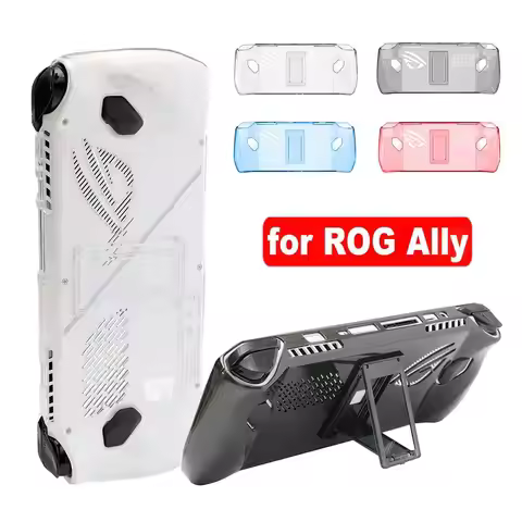 Shockproof Protective Case with Kickstand PC Back Cover Transparent Full Coverage Handheld Console S