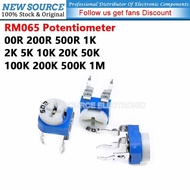 [20pcs] RM065 Trimmer Potentiometer Adjustable Resistor 100R 200R 500R 1K 2K 5K 10K 20K 50K 100K 200