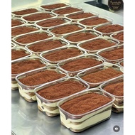 280ML Tiramisu Mica Container Tiramisu Plastic Mica Pudding Salad Pudding Packaging Cheesekuit Chees