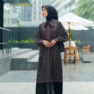 Nobby X Lesti - Djoura Dress Gamis Elegant Dress Bahan Silk with Velvet Finish