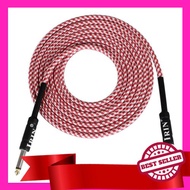 Electric Guitar Bass Cable Musical Instrument Audio Cable 1/4 Inch to 1/4 Inch TS Straight Plugs, 3 