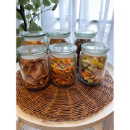 Balang Kaca Air Tie Jar With Lids 600ML