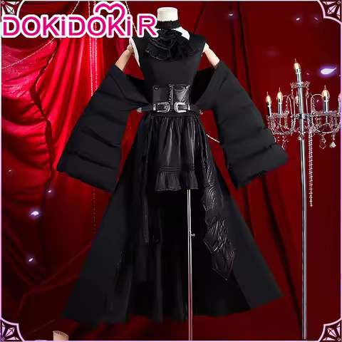 Gaia Cosplay Game FF Cosplay Costume【S-3XL】DokiDoki-R Women FF Gaia Cosplay Costume Black Costume Ha