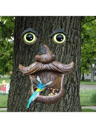 創意戶外花園樹脂工藝掛鳥飼料盤樹飾裝飾雕塑