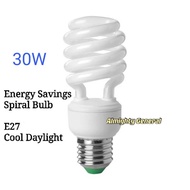 30W E27 Energy Savings Spiral Bulb Daylight Lampu Putih
