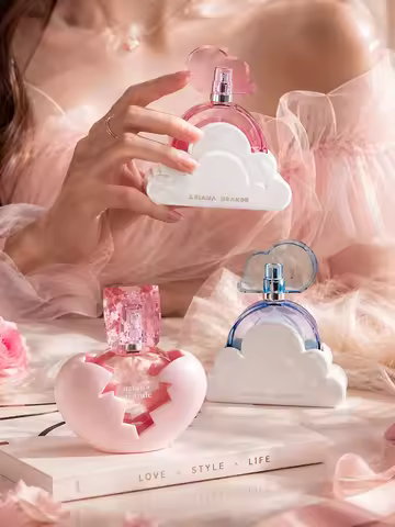 Cloud Pink Blue Thank U Next Fragrance Collection 100ml 3.4oz Women Perfume Spray Playful Romantic S