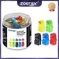 Zoerax EZ To Crimp RJ45 Cat6 Pass Through Connectors (100 Pcs)