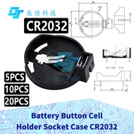 5~40 PCS Battery Button Cell Holder Socket Case CR2032 cr2032 battery holder 2032