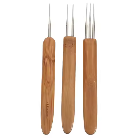 3 Pcs Hair Crochet Hook For Crochet Hooks For Locs Dreadlock Tools Crochet Needle Crochet Tool Set C