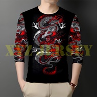 Kaos Shio Naga Lengan Panjang I Jersey Naga I Kaos Naga Tahun Baru 2024 I Kaos Chinese I Kaos Dragon
