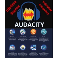 Audacity Professional Audio  Editing/Recording Software the latest 2021 full Mac and Windows version