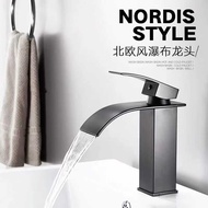 Waterfall Faucet Bathroom Bathroom Faucet Hot and Cold Dual-Use Washbasin Faucet Washbasin Faucet