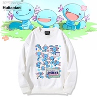 Pokemon pokemon Gold Silver Wooper Wooper Merchandise Same Cartoon Sweatshirt Men Women Spring Autum