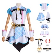 ชุดคอสเพลย์สตรีทสไตล์สีสันสดใส PJSK MMJ สำหรับผู้หญิง ชุดการแสดงบนเวที ชุดนักแสดงหญิงสุดเก๋จากเกม Wo