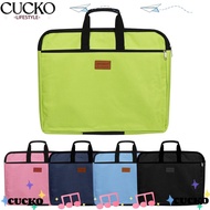 BACKSTR Files Bag With Handle Canvas A4 Size Durable Waterproof Double Layers