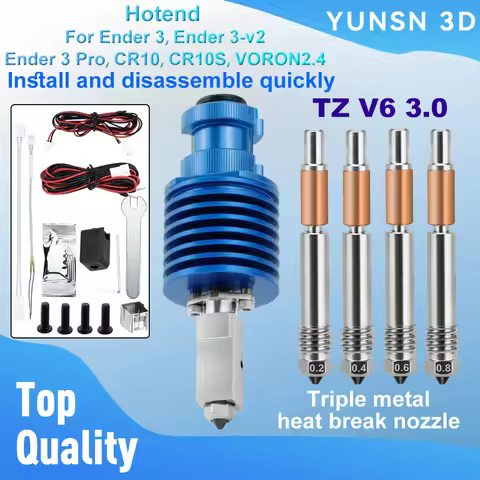Upgrade High Speed Print Head TZ V6 3.0 Hotend Kit For Ender 3/3 PRO/VORON 2.4 Hi-End Extruder J-hea