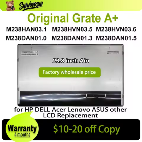 23.8" Original Screen A+ M238HAN03.1 M238HVN03.5 M238HVN03.6 M238DAN01.0 M238DAN01.3 M238DAN01.5 Lcd