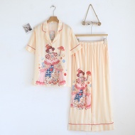 Muslin Pajamas Silk Satin รุ่น Candy Princess (N2216 T2216) | ชุดนอนผู้หญิง