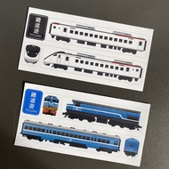 Railway Tour EMU3000 Train Sticker Set Blue Leather Waterproof Taiwan Creative TR