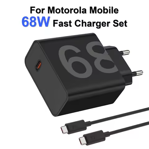 68W USB C Charger Fast Charging with Cable for Motorola Edge Series Moto G06 Power/G86/G85 Razr 60/5