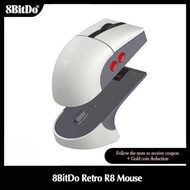 8Bitdo Retro R8 E Charging Dock Wireless Gaming Mice With Micro Switches, Programmable Buttons,