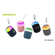 HOPESTAR SC-02 Mini Wireless Bluetooth Speaker – Portable RGB LED Light, 5 Colors, Compact Music Com