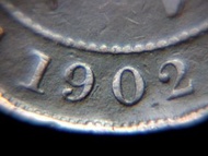 香港戰前銅仙-1902年香港(Hong Kong)英皇愛德華七世King Edward VII像一仙(One Cent)銅幣