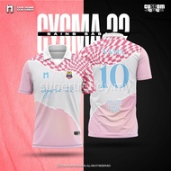 Jersey Cygma 22 Full Sublimation Jersey Retro Collar Baju Futsal Jersey Nama+nombor Jersey Football Kids Baju Perempuan Pink Belacan Jersey Viral Tiktok