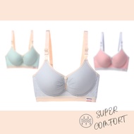 Nursing Bra for Breastfeeding Dual Way Padded Cotton Non Wired | Bra Menyusu Ada Span