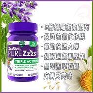 ZzzQuil - 褪黑激素軟糖 6 毫克 3 倍褪黑激素助眠劑 60 粒裝 此日期前最佳 2026.6 [平行進口]