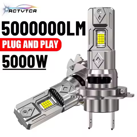 ACTVCTA 2PCS 5000W High Power H7 LED Bulb Turbo Headlight 6000K 5000000LM 12V CSP Powerful Best LED 