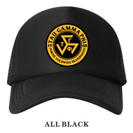 TEAM ITIK CLO TAU GAMMA PHI All Black Fraternity Cap Fashion Sport Hat For TRISKELION Logo Since1968