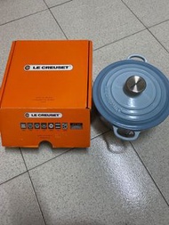 LE CREUSET 典藏琺瑯鑄鐵圓鍋20cm.海岸藍