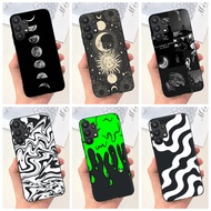 Samsung Galaxy A32 4G SM-A325F / A32 5G SM-A326B Cool Fashion Moon Milk Ripple Pattern Phone Casing SamsungA32 A 32 4G 5G Soft Silicone TPU Case